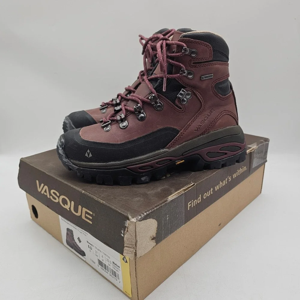 Vasque Eriksson GTX red mohagany size 6.5 hiking boots